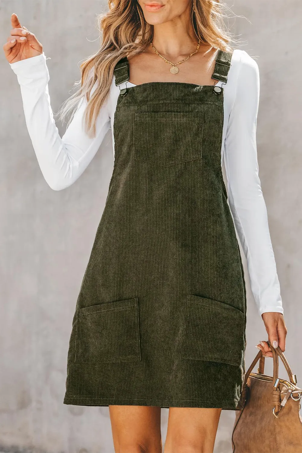 A-Line Corduroy Dress