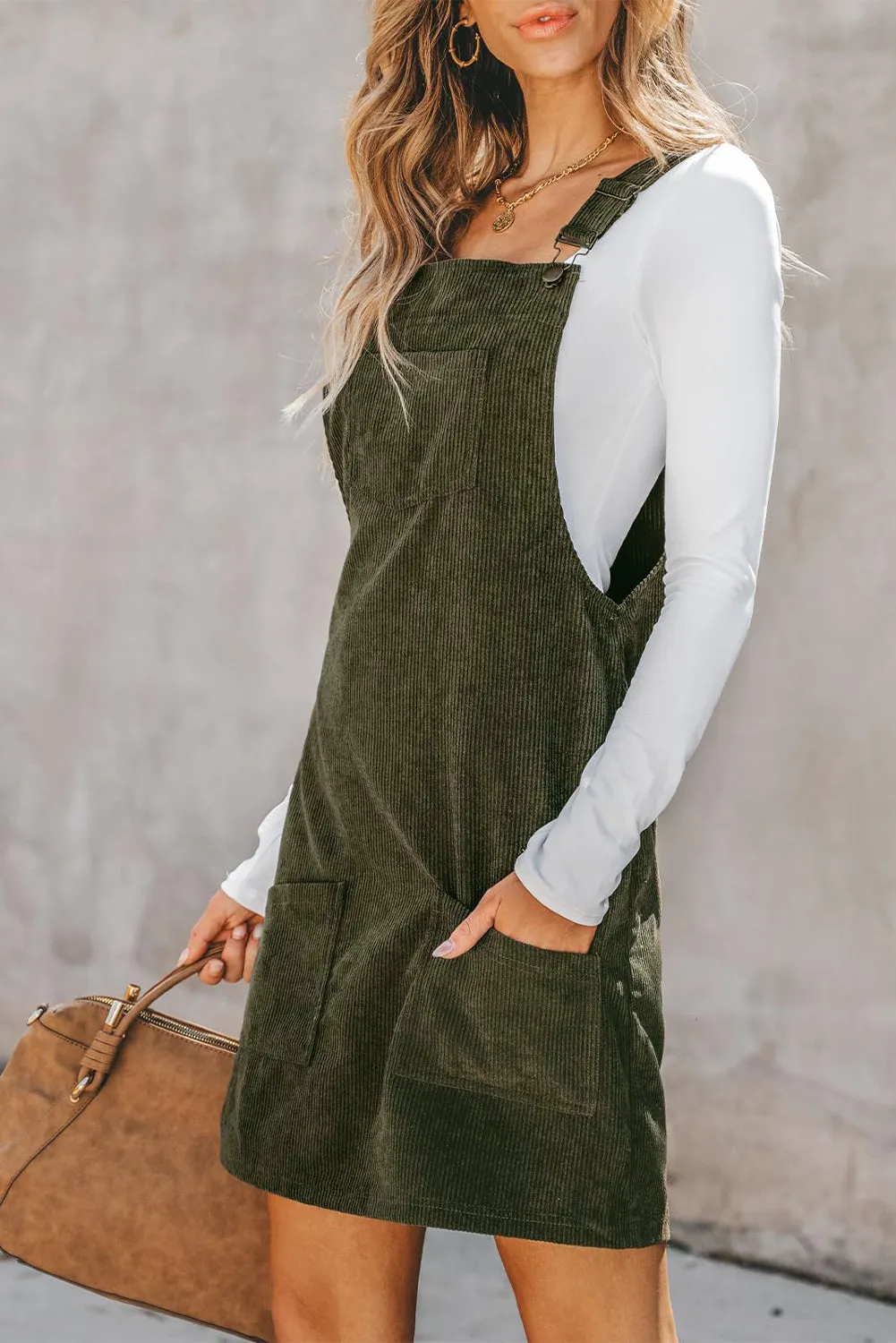 A-Line Corduroy Dress