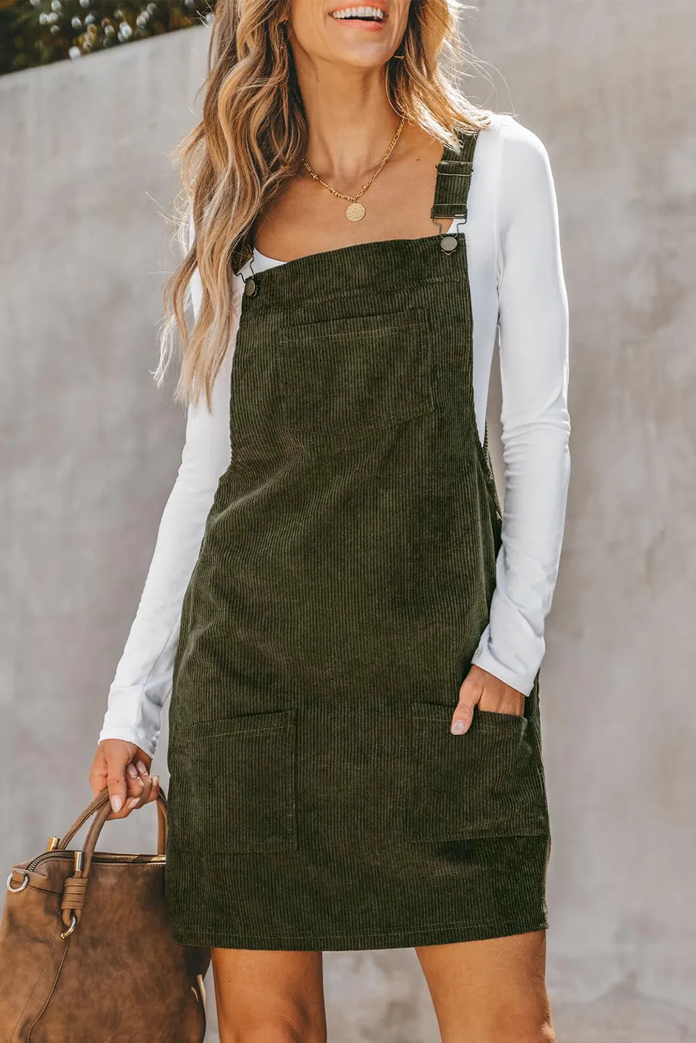 A-Line Corduroy Dress