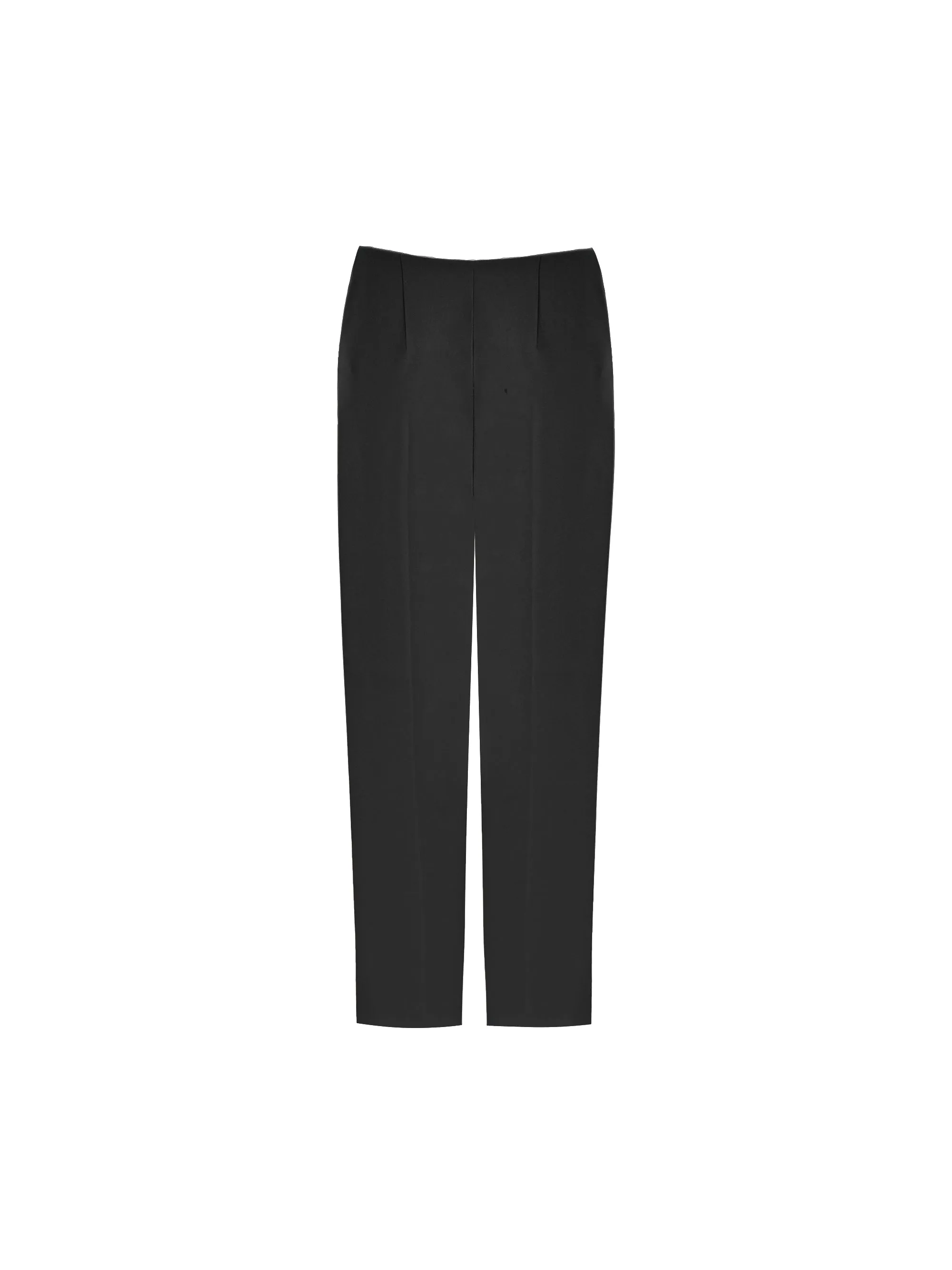 Black Side Zip Stretch Trousers