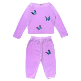 BUTTERFLY SWEATSHIRT AND SWEATPANTS SET