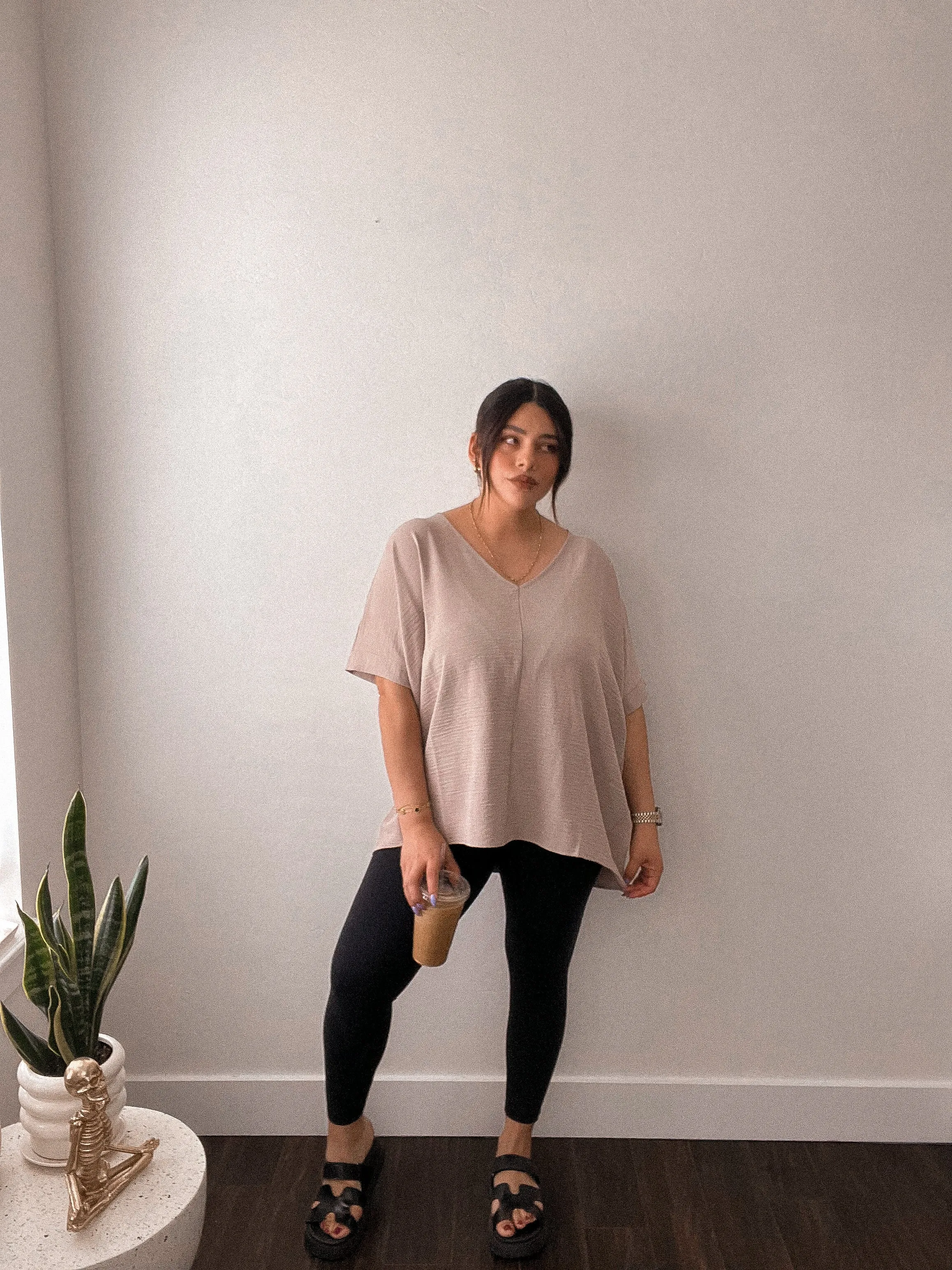 Comfy mom oversized top