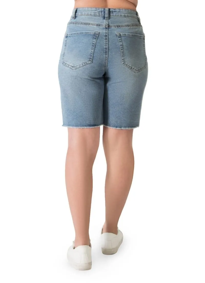 Dex - High Rise Bermuda Shorts