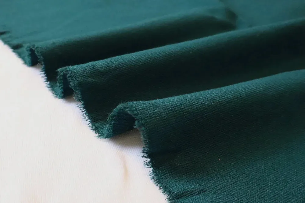 Fashion Premium Nylon Rayon Spandex Ponte De Roma Knit Solid Hunter Pine Green- Sold by the Yard