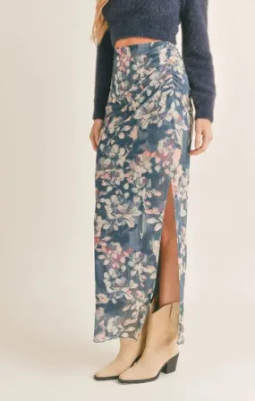 Floral Print Maxi Skirt