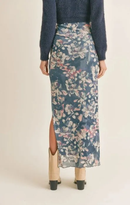 Floral Print Maxi Skirt