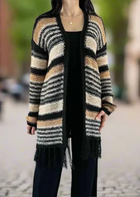 FRINGE CARDIGAN SWEATER