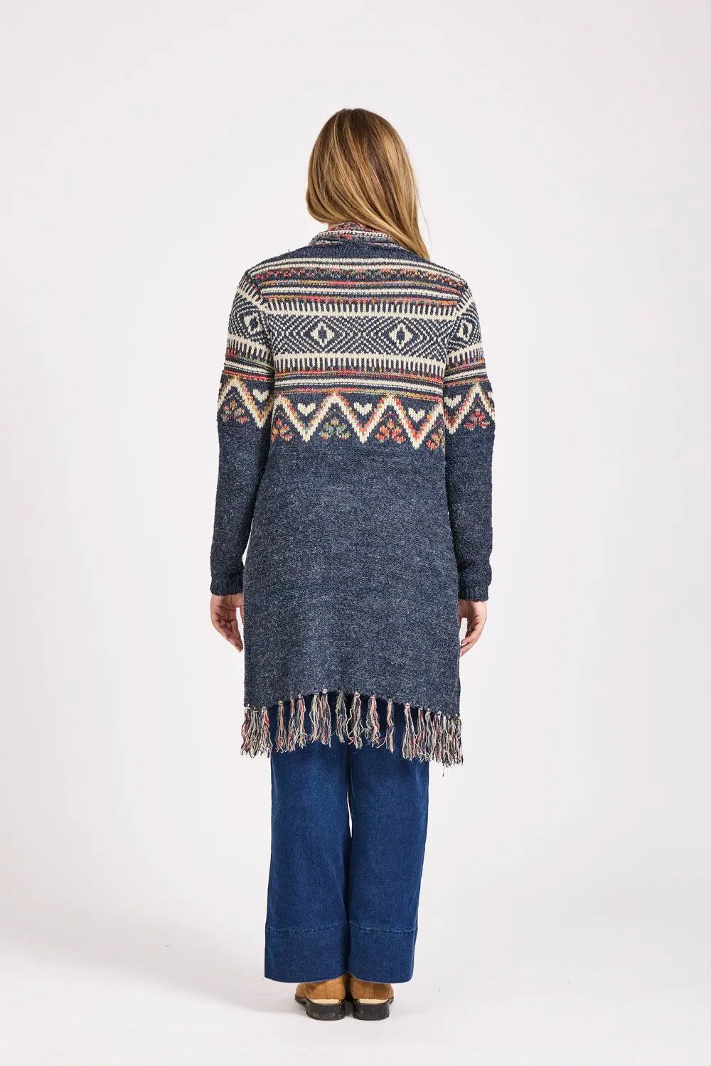 Fringe Hem Actez Cardigan