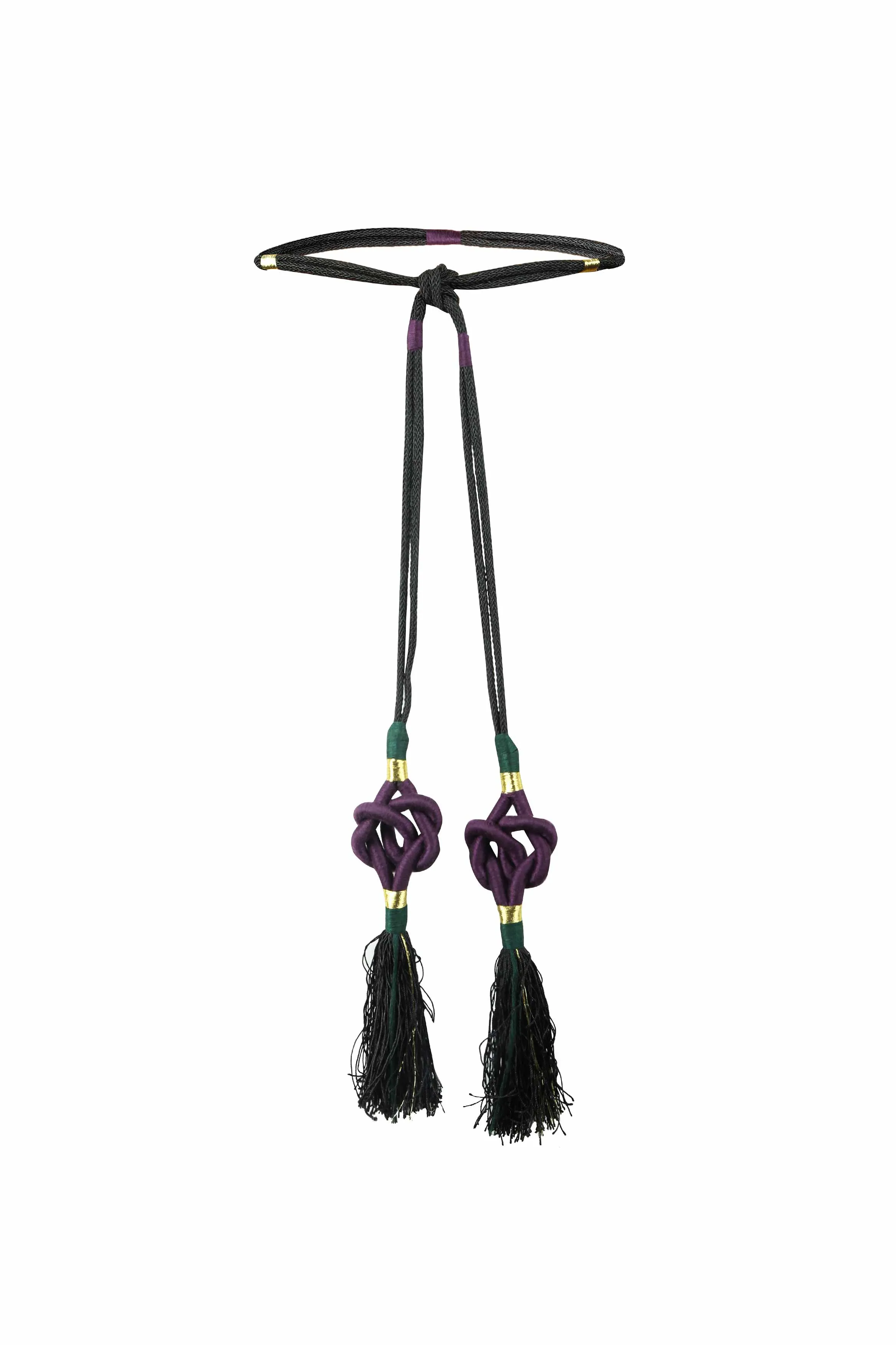 Fringe Tassel belt - Purple