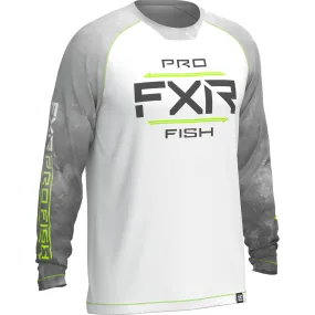 FXR Derby Air UPF Longsleeve T-Shirt White/Lime