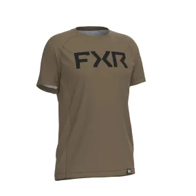 FXR Mens Attack UPF T-Shirt Canvas Brown