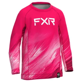 FXR Toddler Attack UPF Longsleeve T-Shirt Razz Optic/White Pink