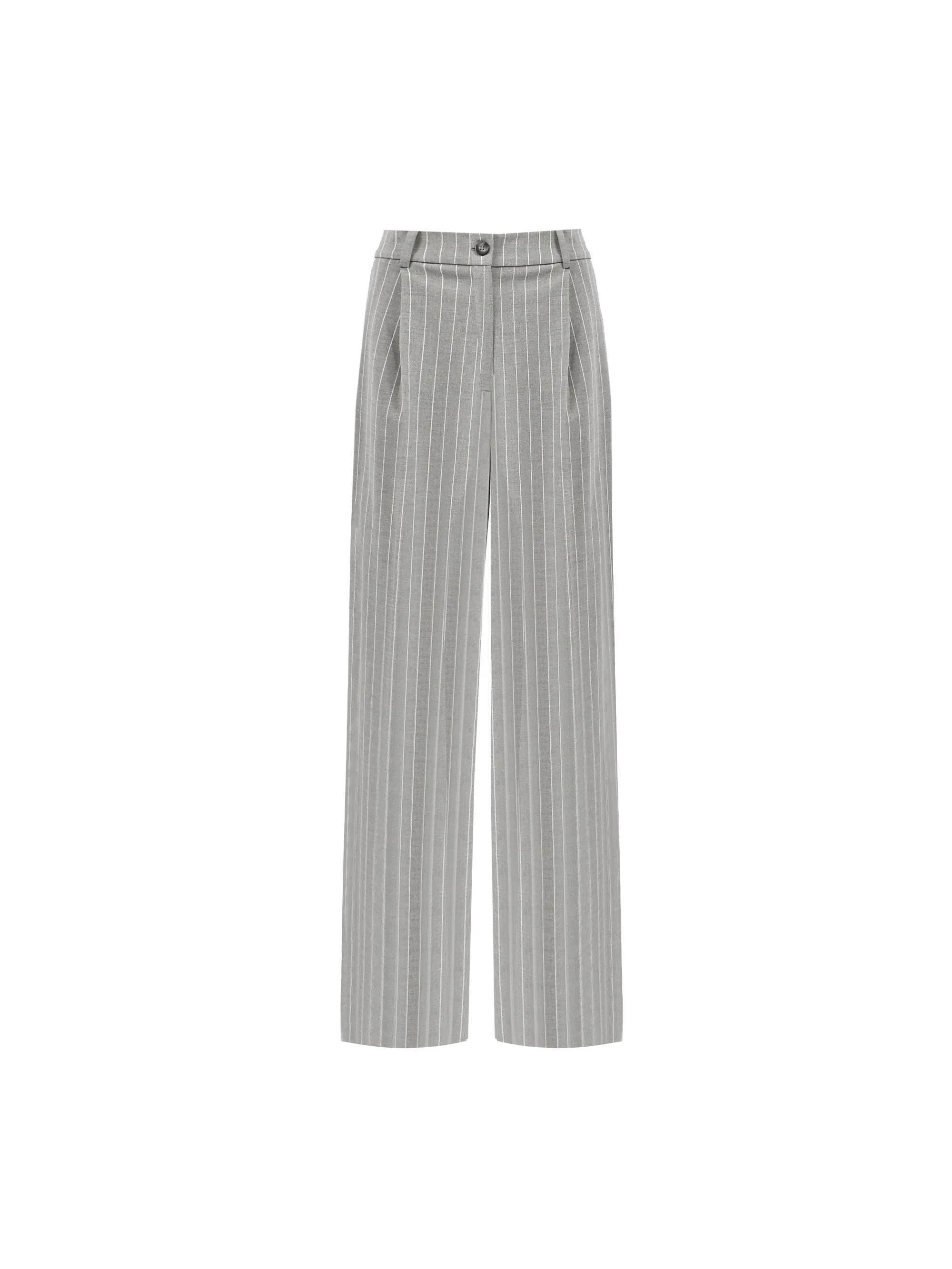 Grey Pinstripe Trousers