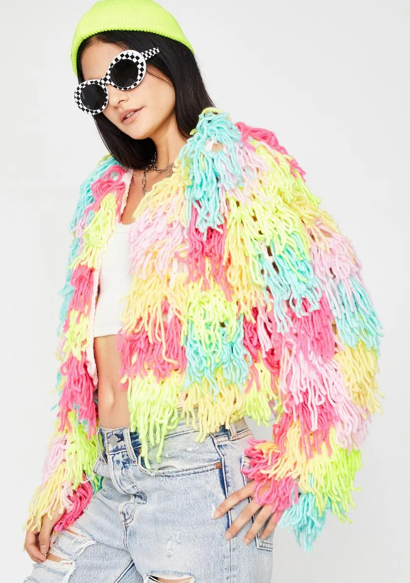 I Want Candy Fringe Cardigan