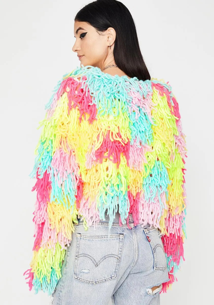 I Want Candy Fringe Cardigan