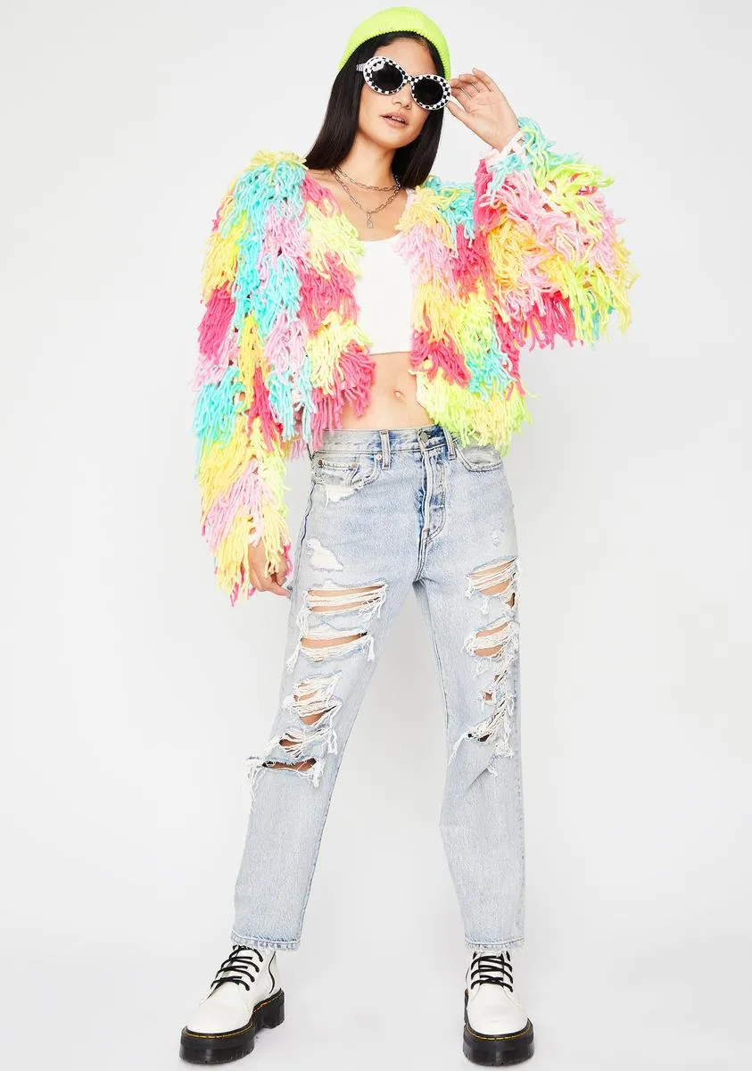 I Want Candy Fringe Cardigan