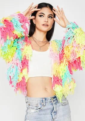 I Want Candy Fringe Cardigan