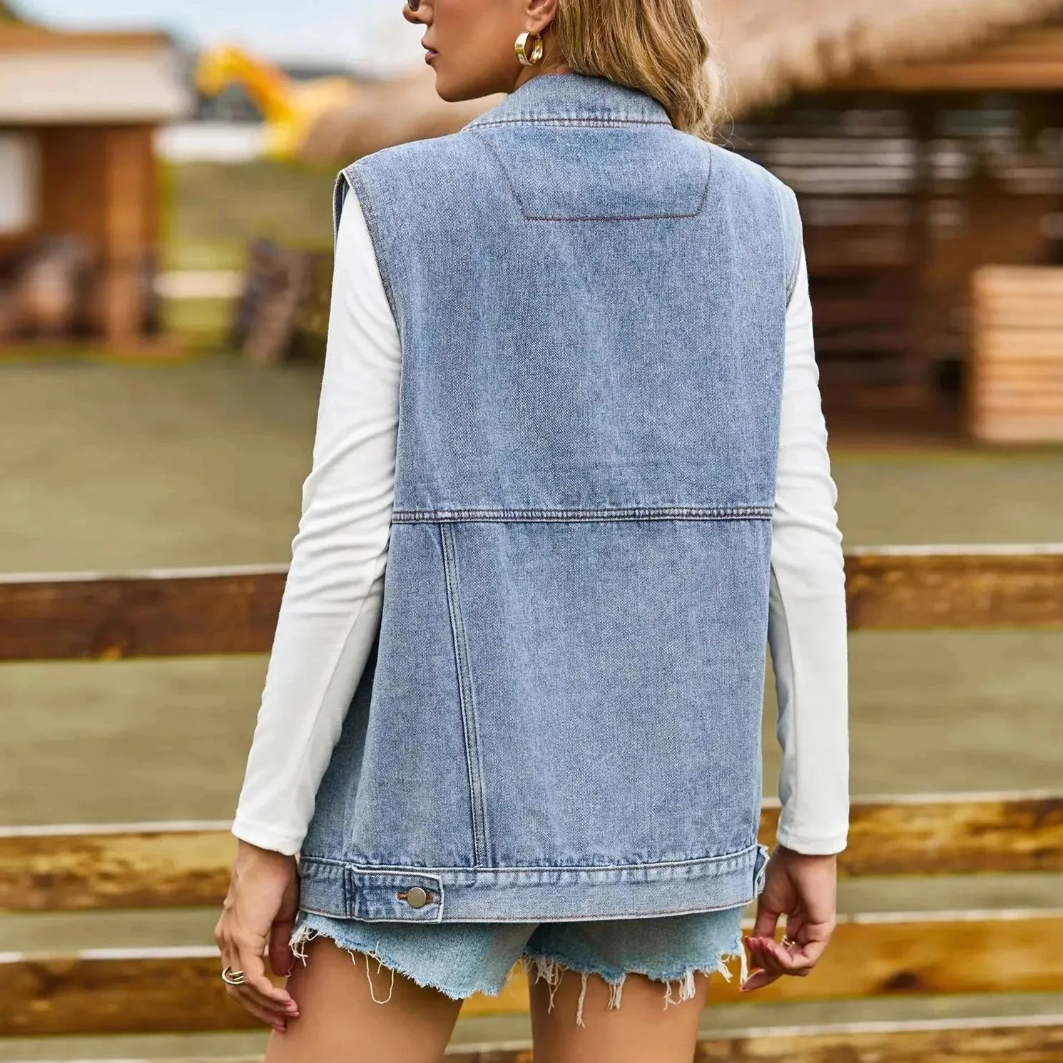 LILY RETRO DENIM VEST