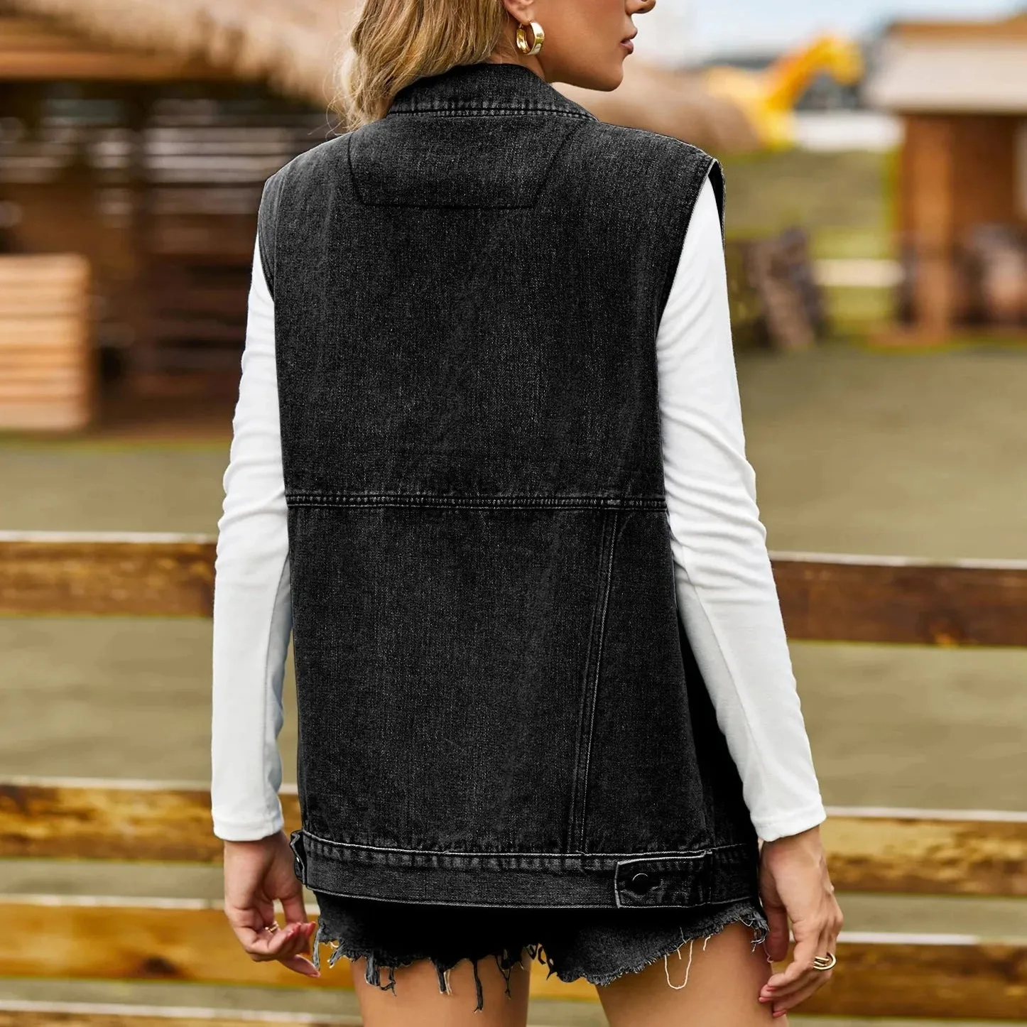 LILY RETRO DENIM VEST