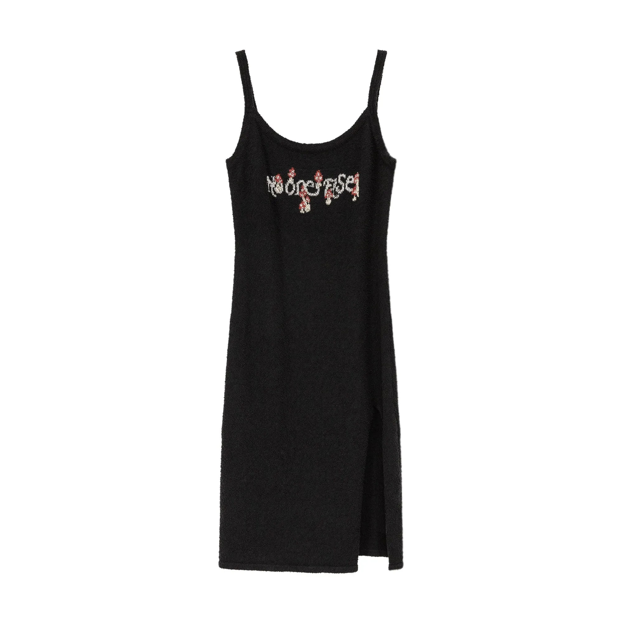 Logo Slit Bustier Dress