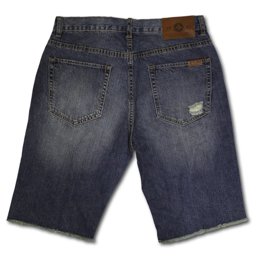 Lrg Nomad True Straight Denim Walk Shorts Surefire Wash