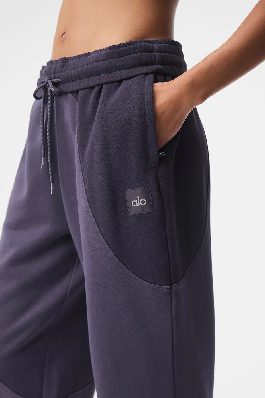 Make Waves Sweatpant - Italian Plum Tonal