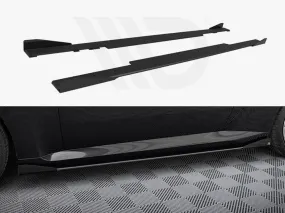 Maxton Design - STREET PRO SIDE SKIRTS DIFFUSERS   FLAPS BMW 2 COUPE G42