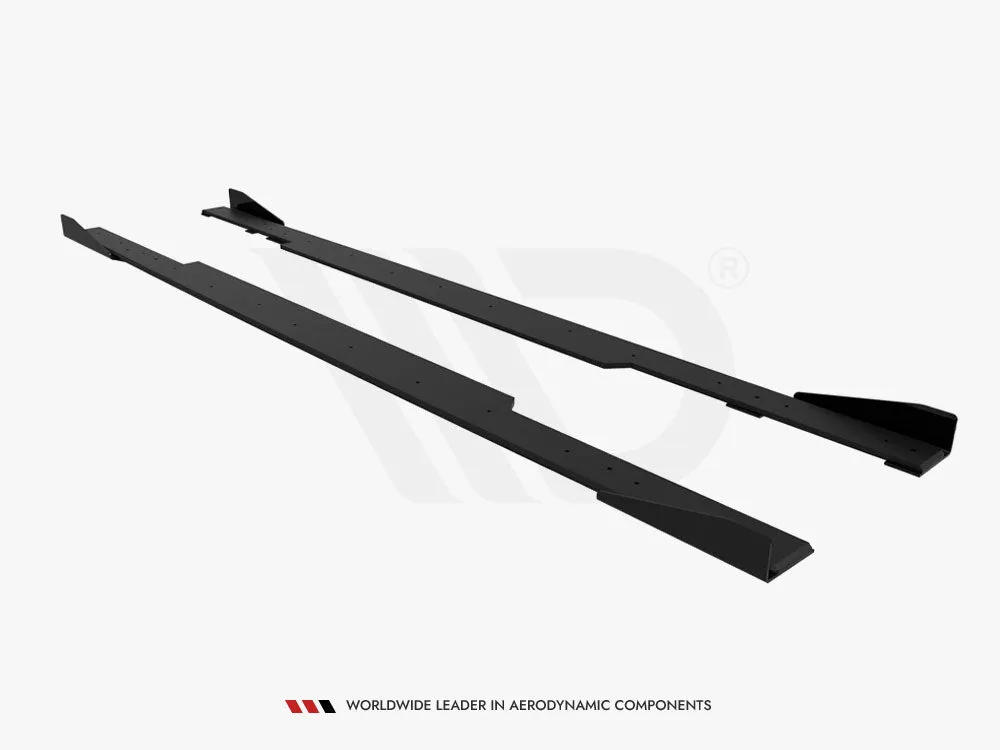 Maxton Design - STREET PRO SIDE SKIRTS DIFFUSERS   FLAPS BMW 2 COUPE G42