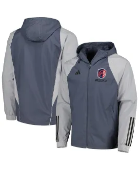 Men's All-Weather Hooded Full-Zip Hoodie St. Louis City SC adidas