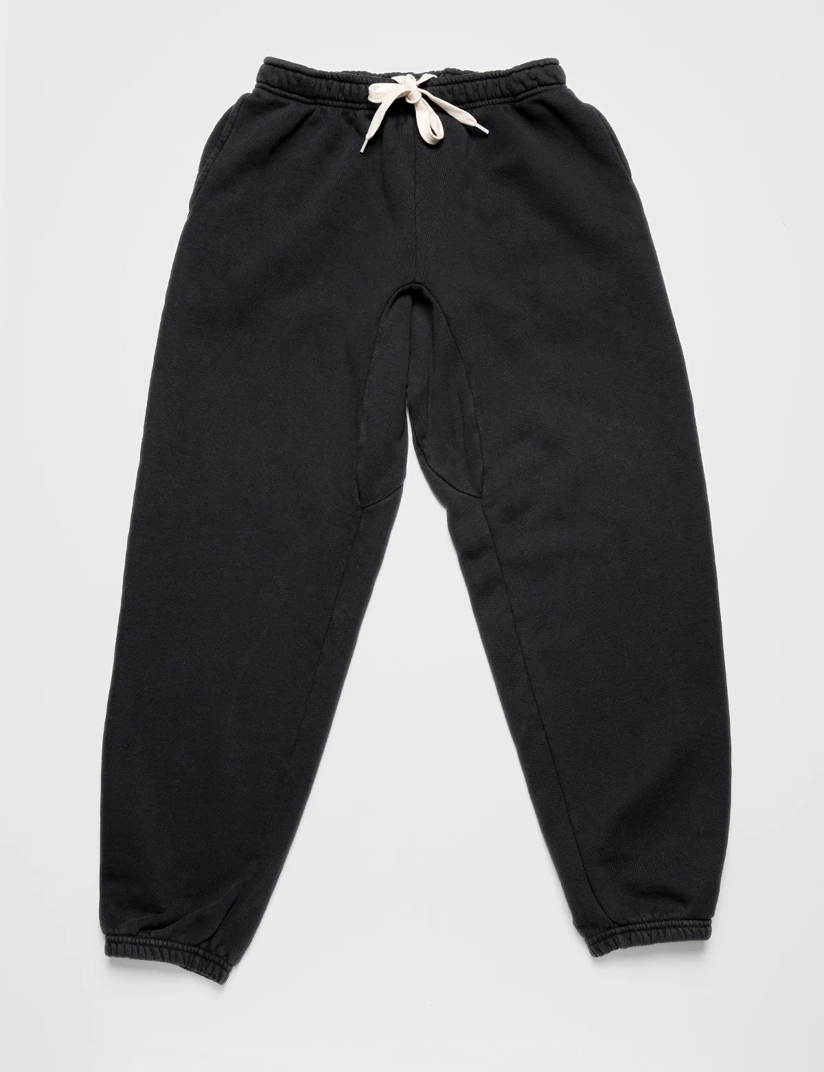 New Sweatpants in Washed Black