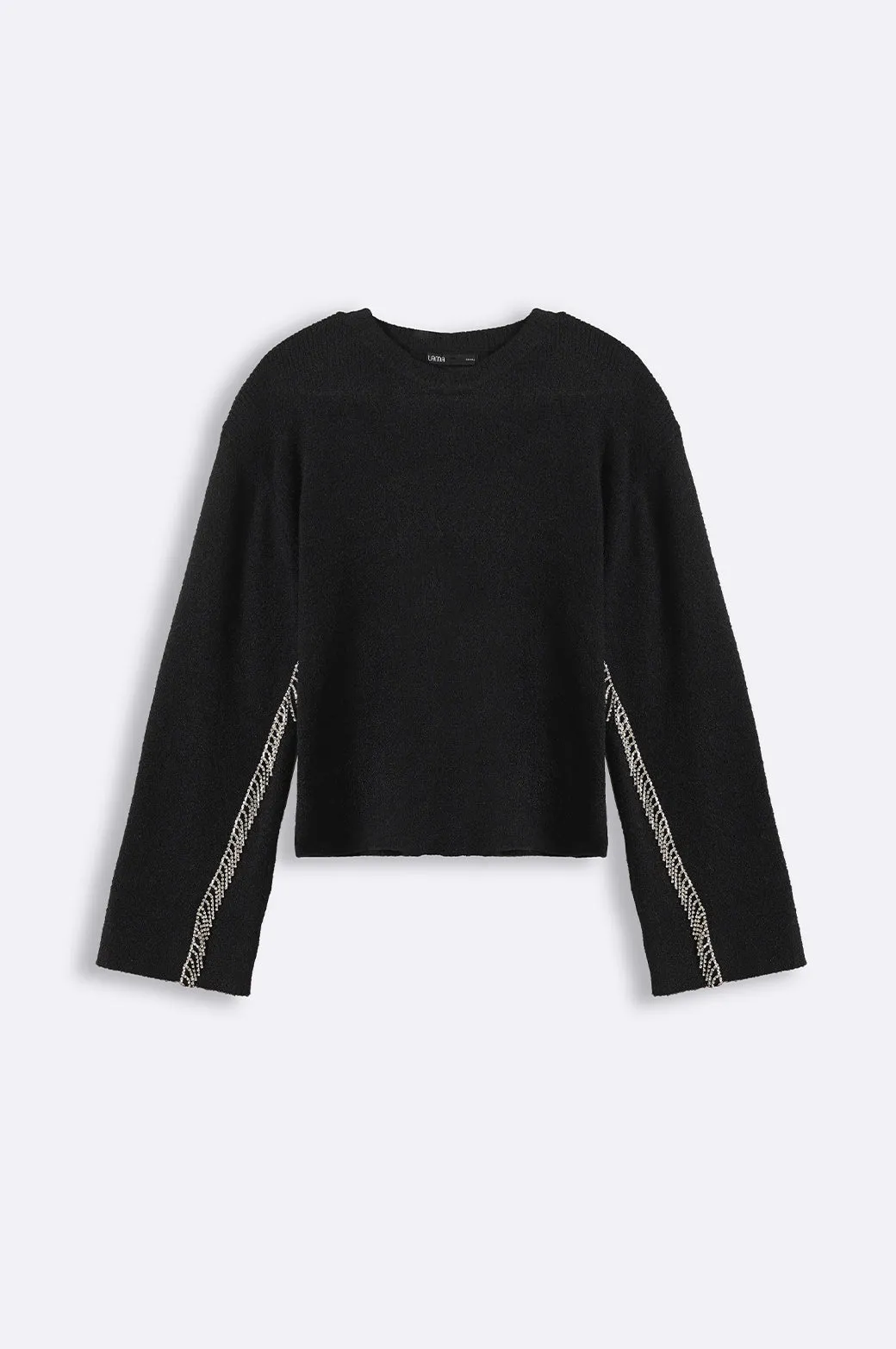 RHINESTONE FRINGE JUMPER