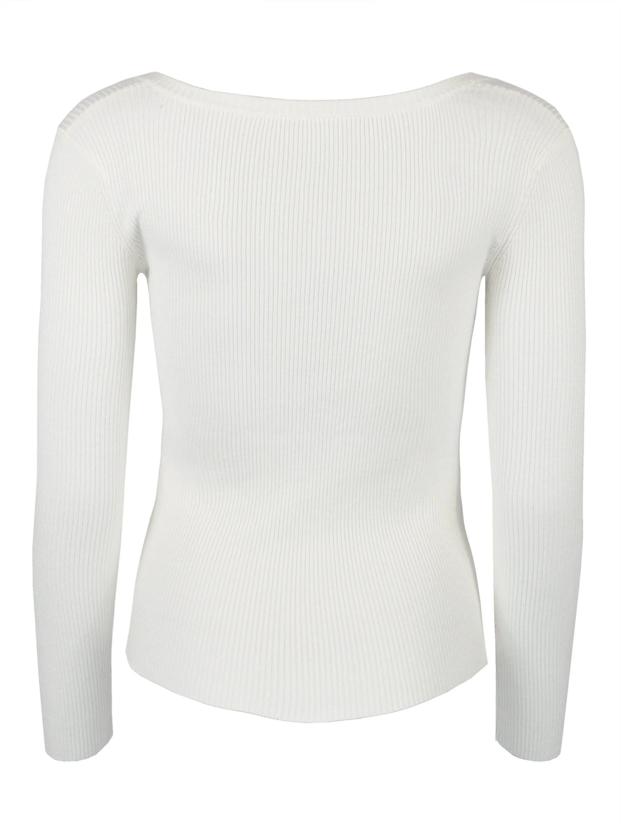 Rib Square Neck Top