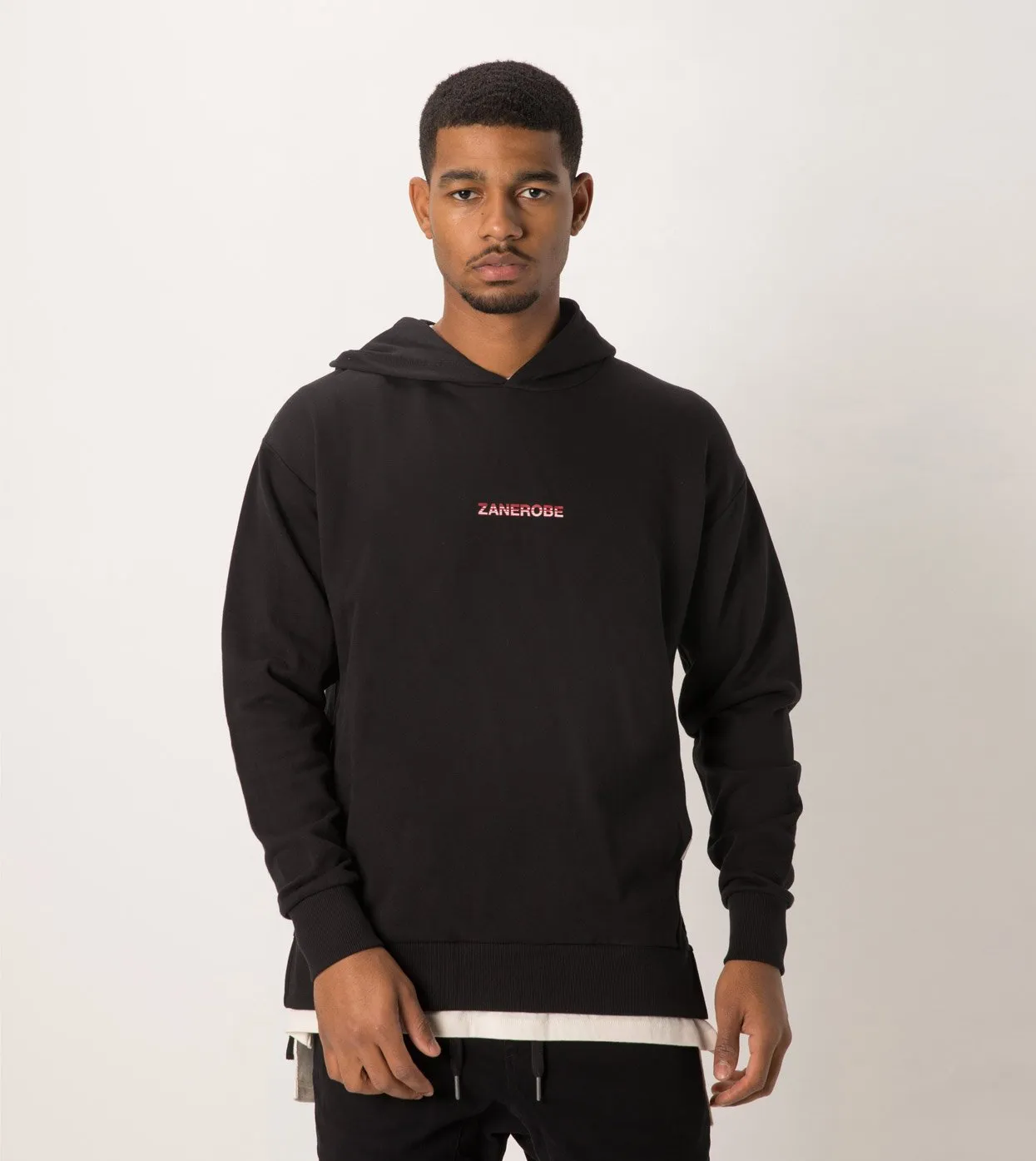 Season Rugger Hood Sweat Black