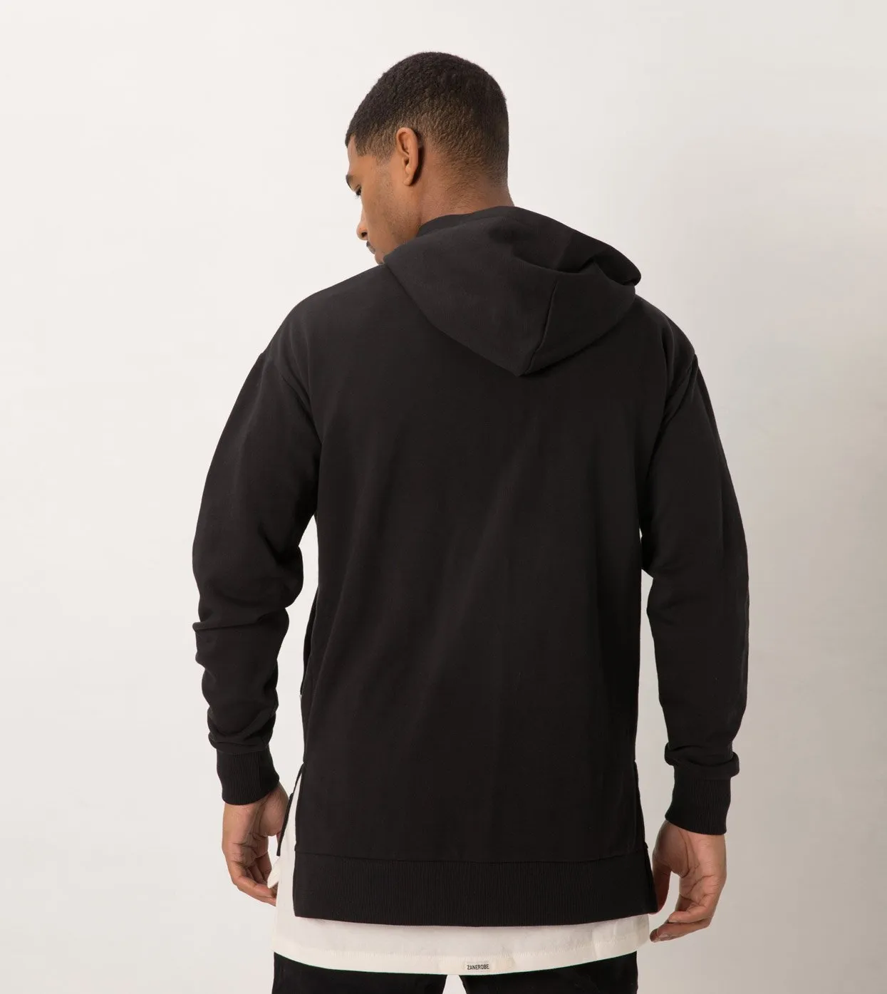 Season Rugger Hood Sweat Black