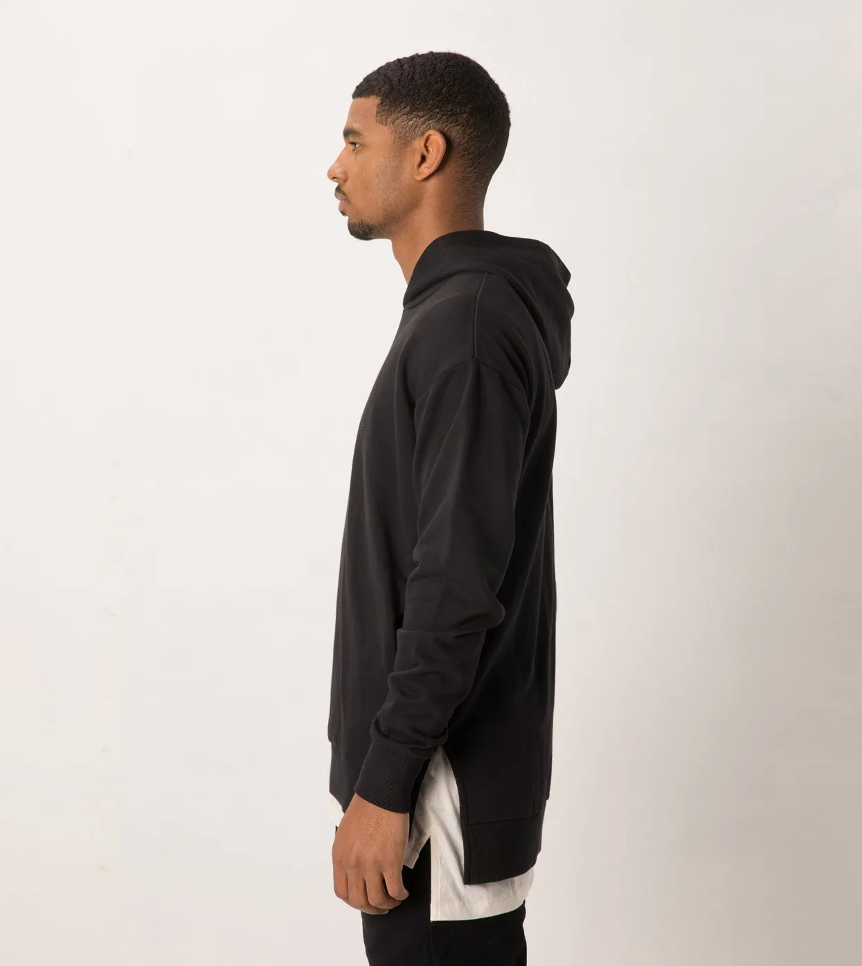 Season Rugger Hood Sweat Black