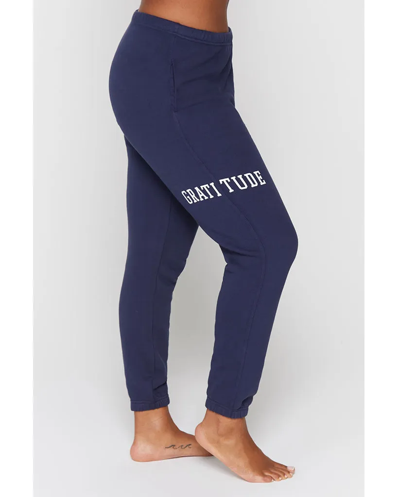 Spiritual Gangster Gratitude Laguna Sweatpants - Womens - Night