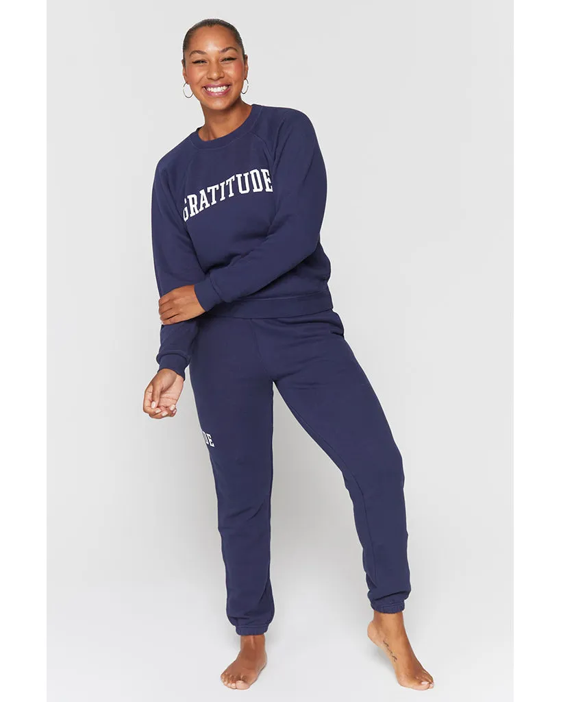 Spiritual Gangster Gratitude Laguna Sweatpants - Womens - Night