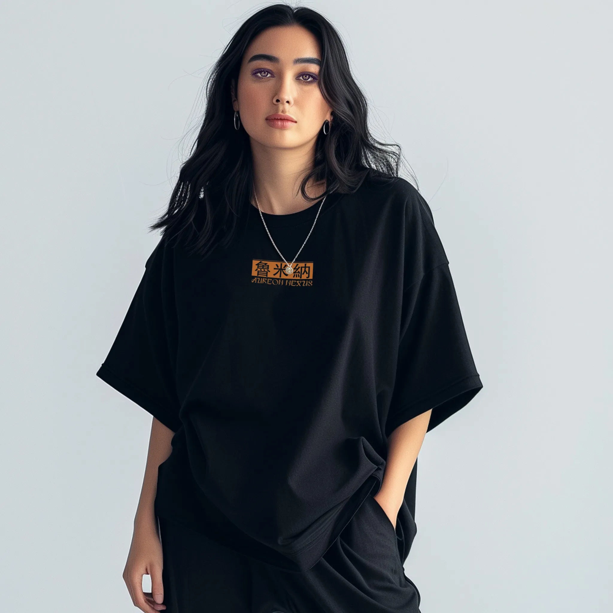 Unisex Cybernetic Cover-up Oversized Graphic Tees