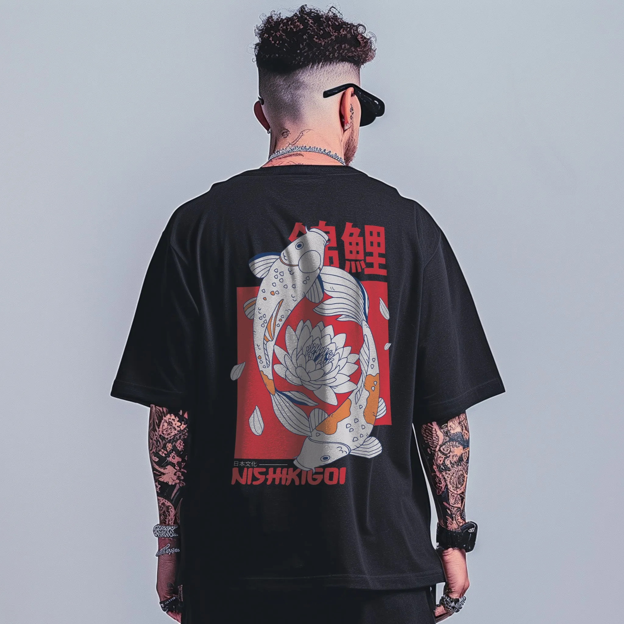 Unisex Nishikigoi Oversized Graphic Tees