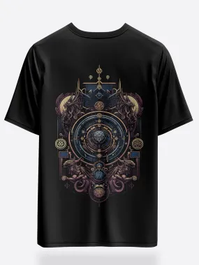 Unisex Oversized Graphic Tees Mechanical Mysticism T-Shirt