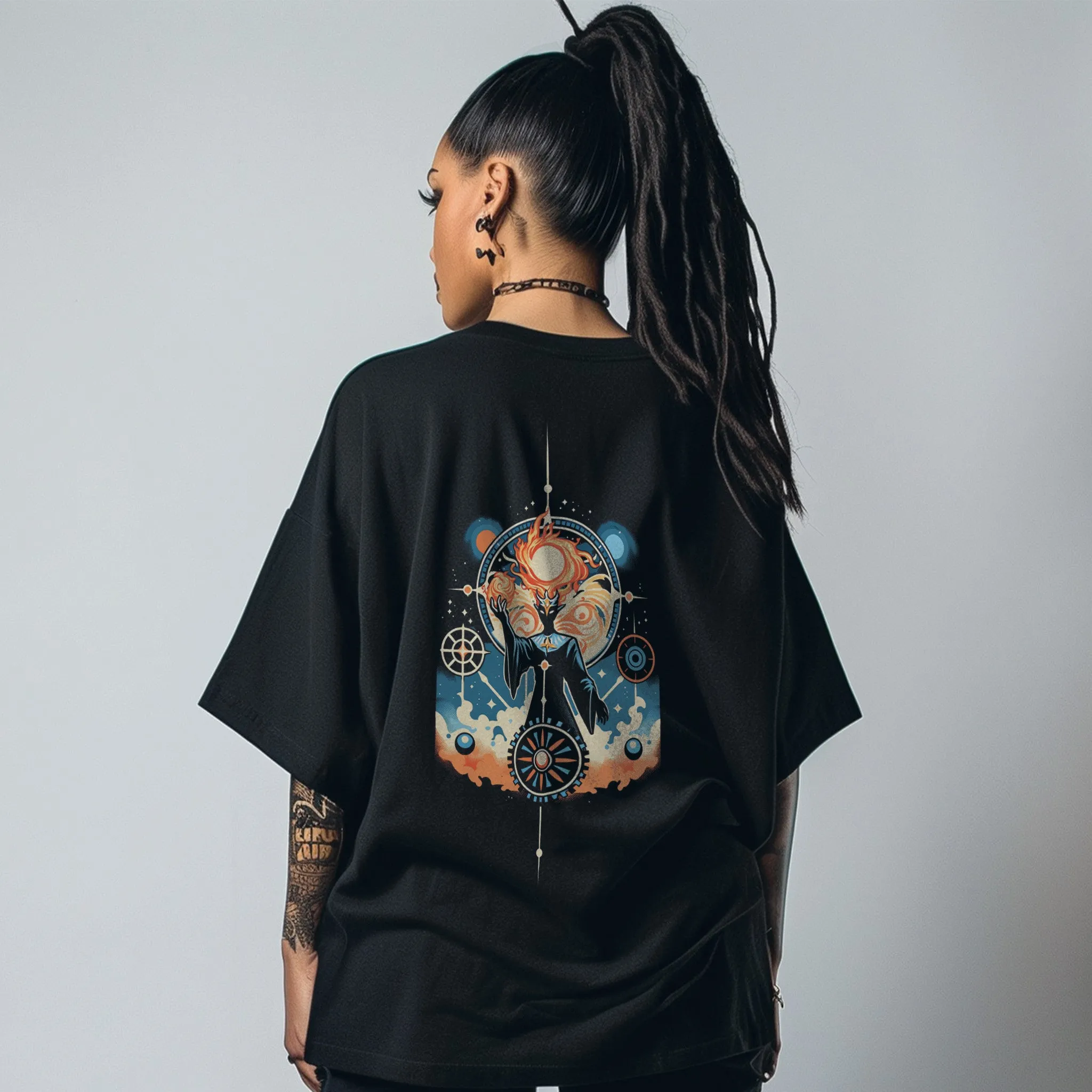 Unisex Universe Weaver Oversized Graphic Tees