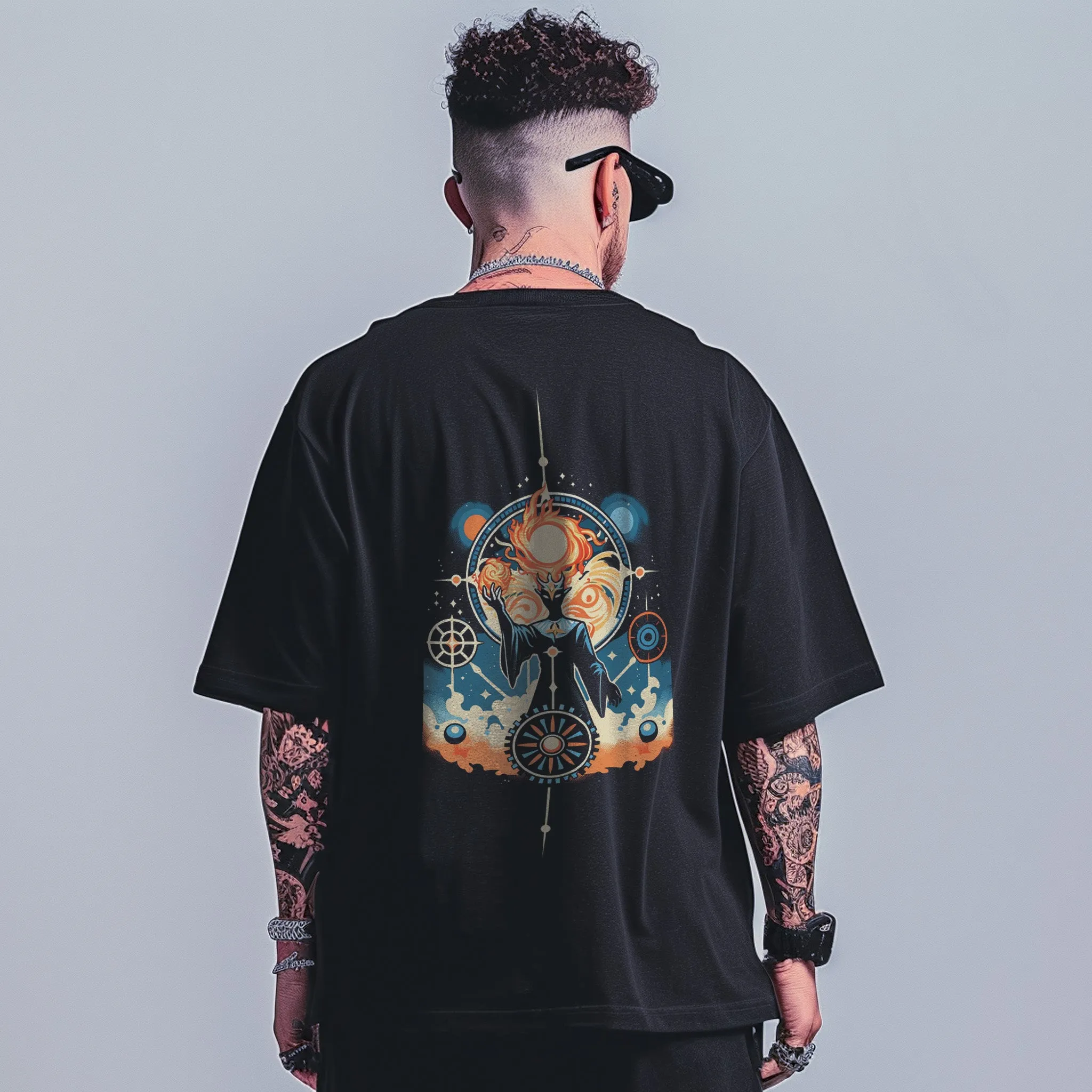 Unisex Universe Weaver Oversized Graphic Tees