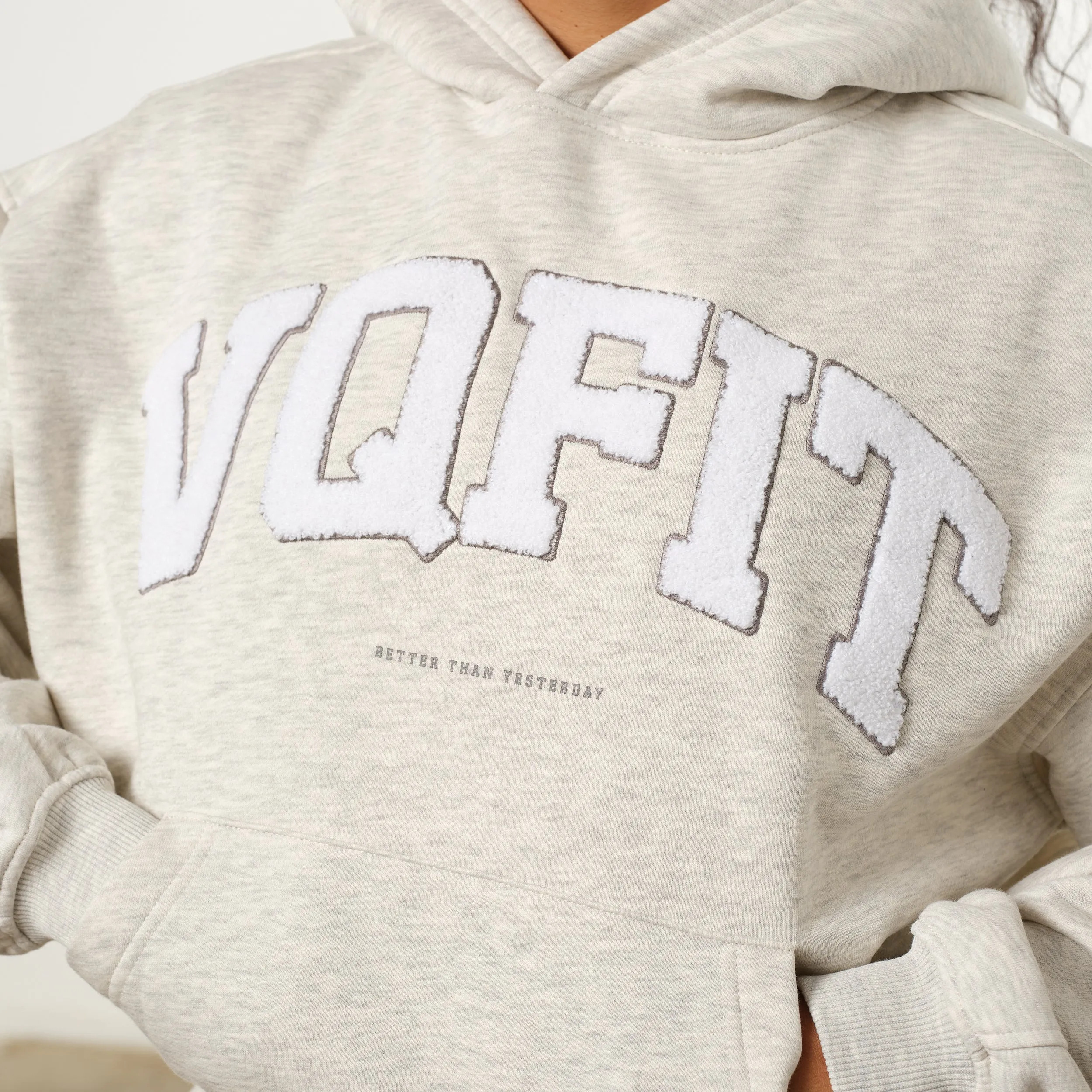 Vanquish Oat Marl VQFIT Oversized Hoodie