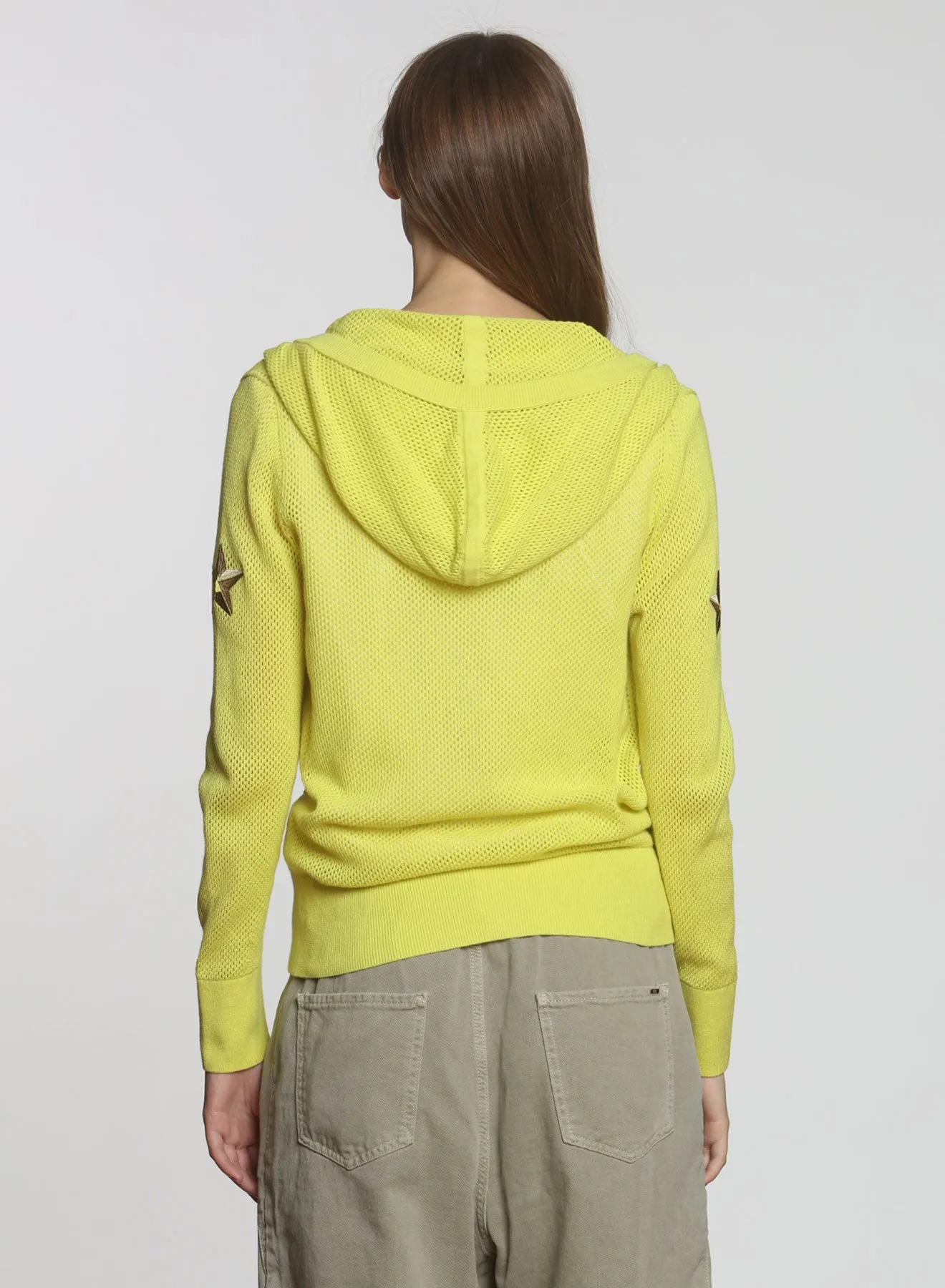 Wendy Mesh Hoodie - Citric