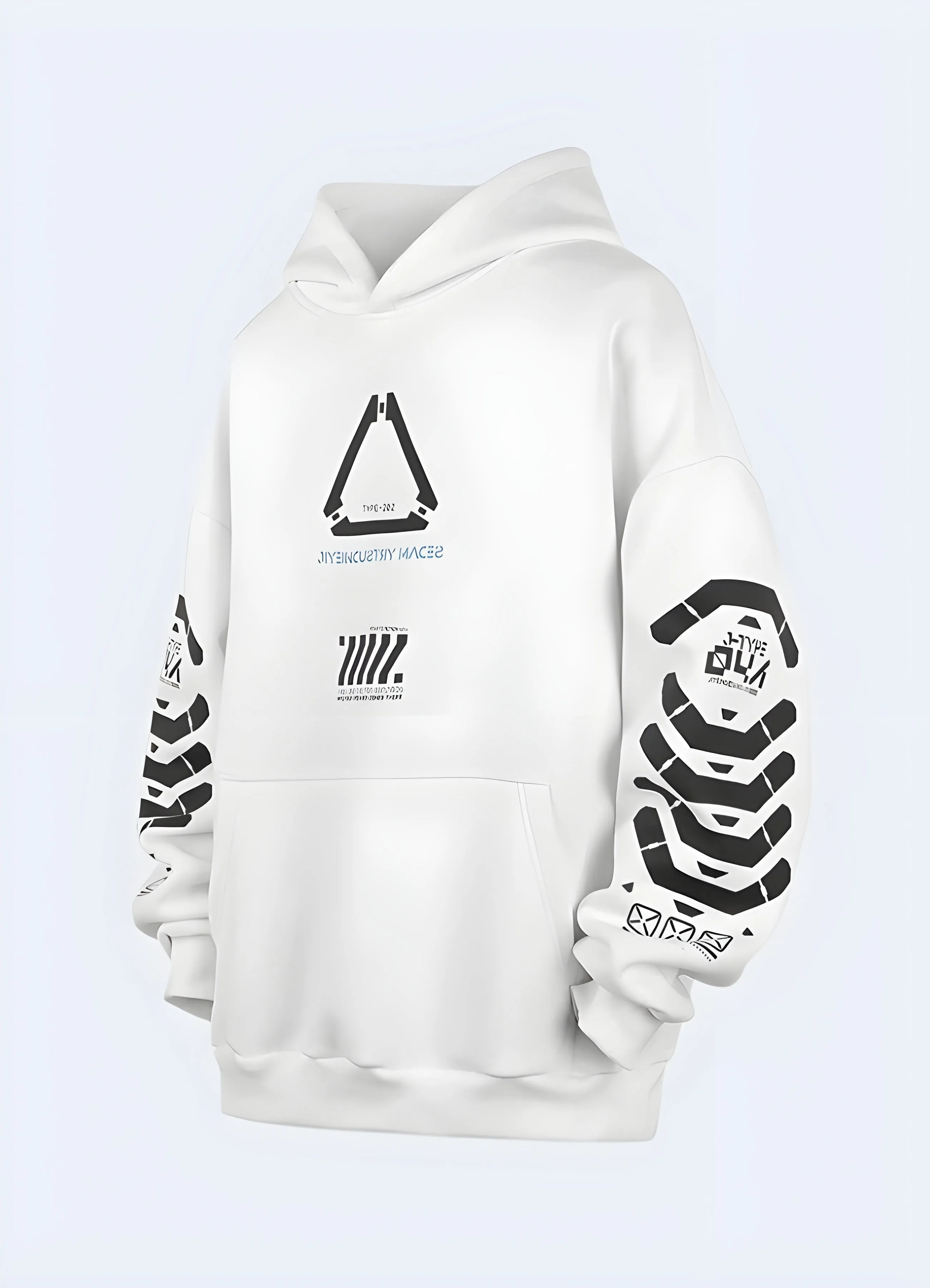 White Cyberpunk Hoodie